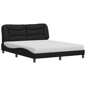 Bett mit Matratze Hvar Schwarz 160x200 cm