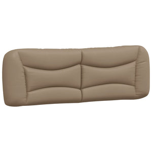 vidaXL Bed with Mattress "Hvar" Cappuccino Brown 160x200 cm Faux Leather