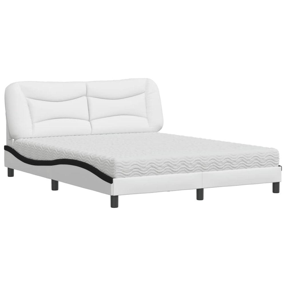 Bett mit Matratze Hvar 160x200 cm Kunstleder