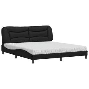 Bett mit Matratze Hvar Schwarz 180x200 cm