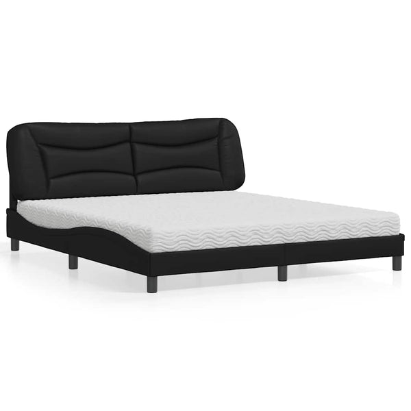 Bett mit Matratze Hvar Schwarz 180x200 cm