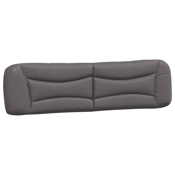 Bett mit Matratze Grau 200x200 cm Kunstleder