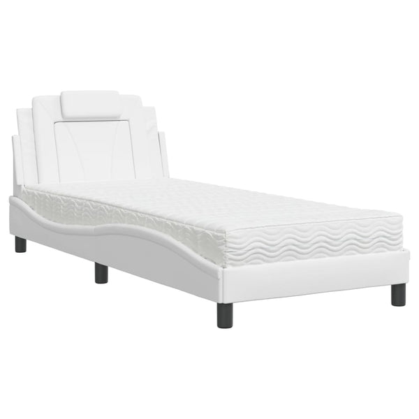 Bett Viana mit Matratze Weiß 80x200 cm