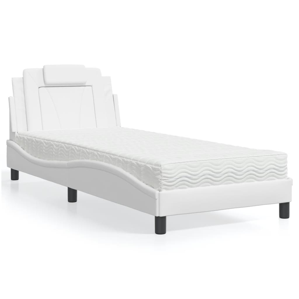 Bett Viana mit Matratze Weiß 80x200 cm