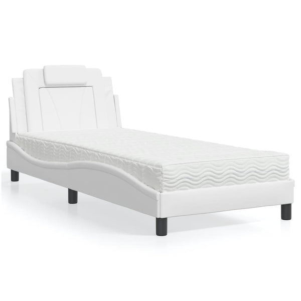 Bett Viana mit Matratze Weiß 80x200 cm