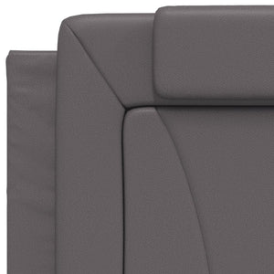 Bett Viana mit Matratze Grau 80x200 cm