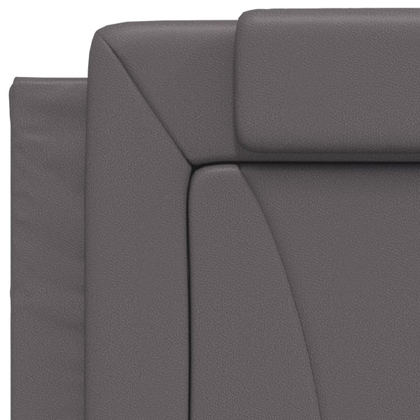 Bett Viana mit Matratze Grau 80x200 cm
