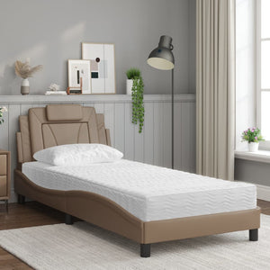 Bett Viana mit Matratze 80x200 cm Cappuccino-Braun