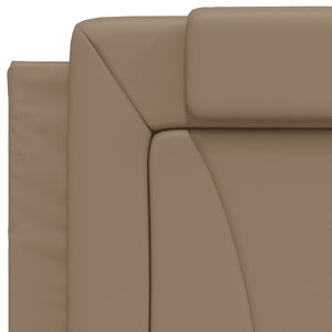Bett Viana mit Matratze 80x200 cm Cappuccino-Braun