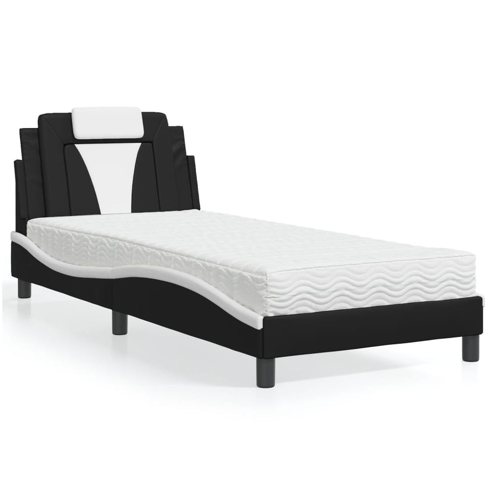 Bett Viana mit Matratze 80x200 cm Kunstleder