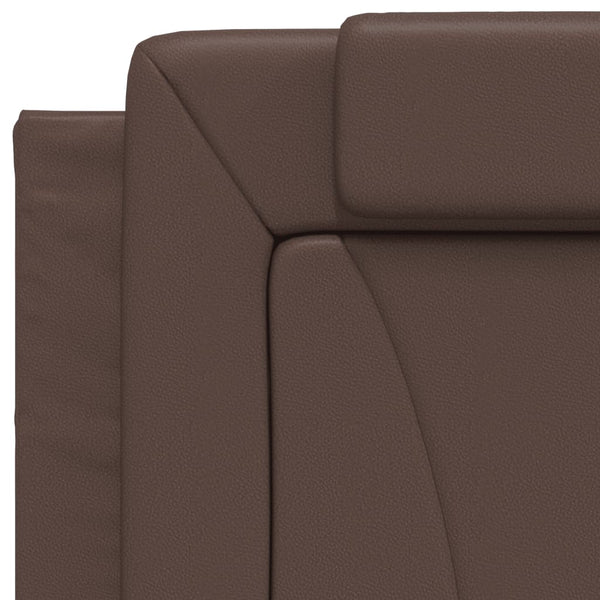 Bett "Viana" mit Matratze Braun 90x190 cm