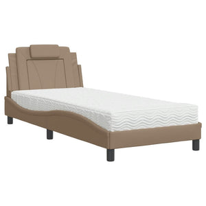 Bett Viana mit Matratze Cappuccino-Braun 90x190 cm
