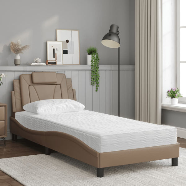 Bett Viana mit Matratze Cappuccino-Braun 90x190 cm