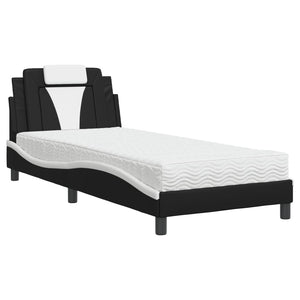 Bett Viana mit Matratze 90x190 Kunstleder