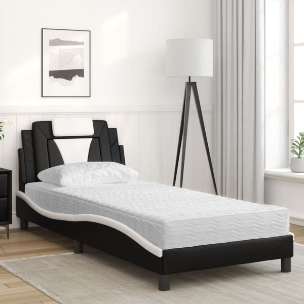 Bett Viana mit Matratze 90x190 Kunstleder