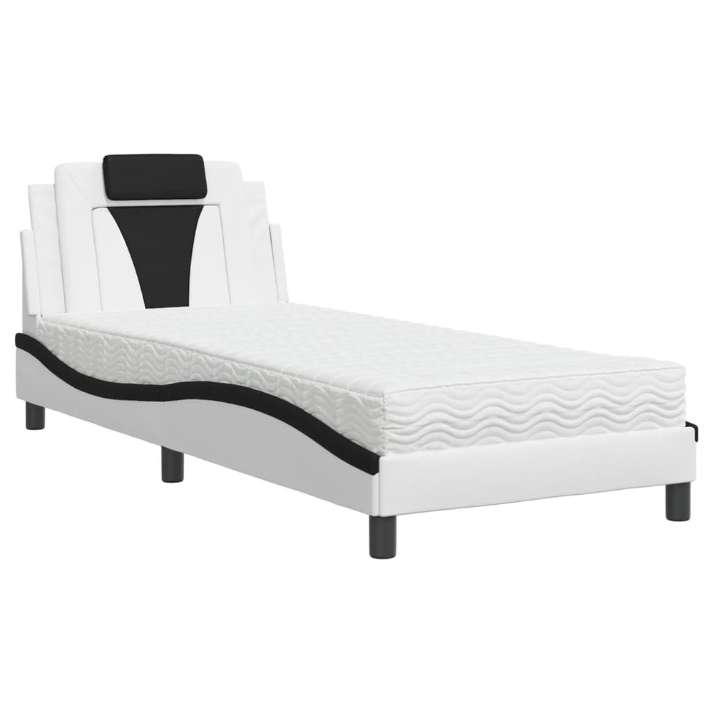 Bett Viana mit Matratze 90x190 cm Kunstleder