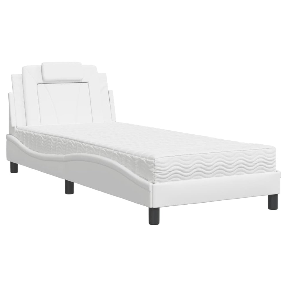 Bett Viana mit Matratze Weiß 90x200 cm