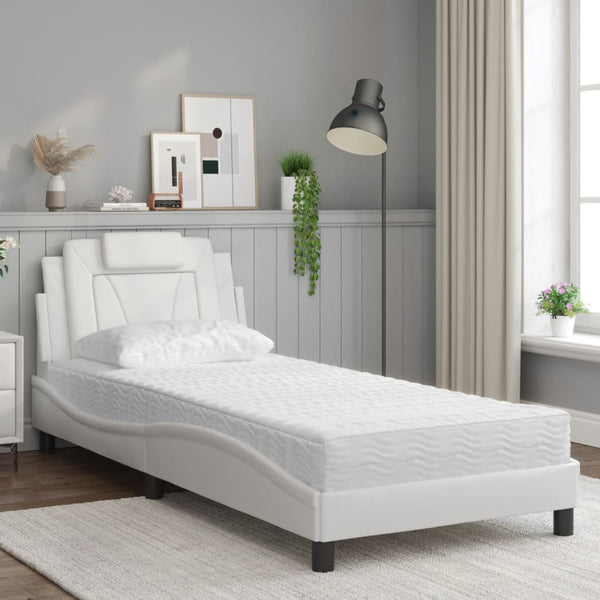 Bett Viana mit Matratze Weiß 90x200 cm