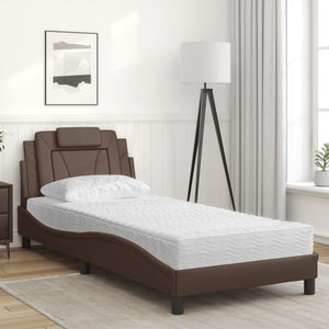 Bett Viana mit Matratze Braun 90x200 cm
