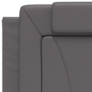 Bett Viana Grau 90x200 cm mit Matratze