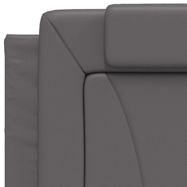 Bett Viana Grau 90x200 cm mit Matratze