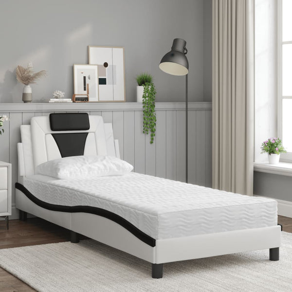 Bett Viana 90x200 cm mit Matratze, Kunstleder