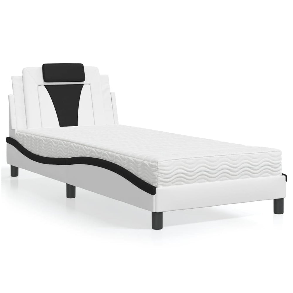 Bett Viana 90x200 cm mit Matratze, Kunstleder
