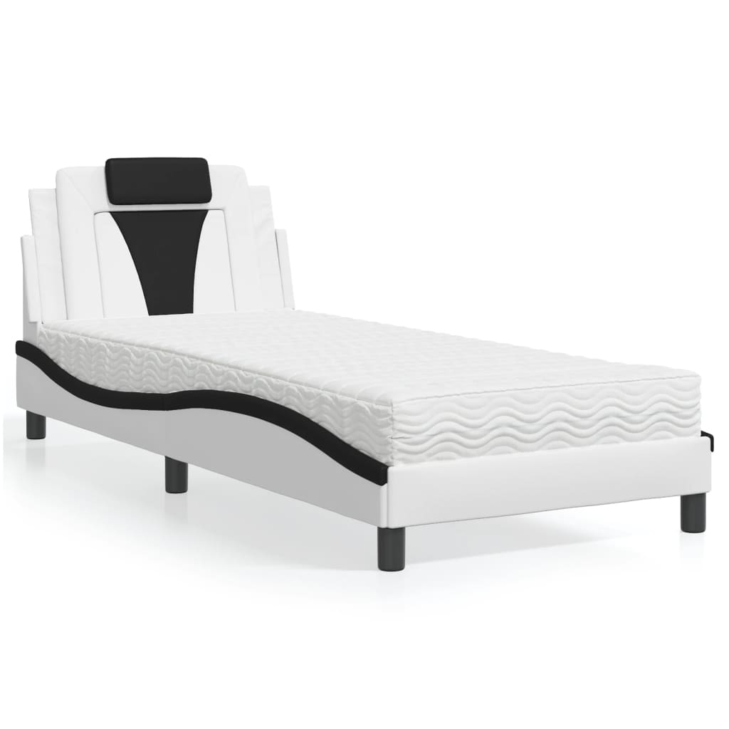 Bett Viana 90x200 cm mit Matratze, Kunstleder