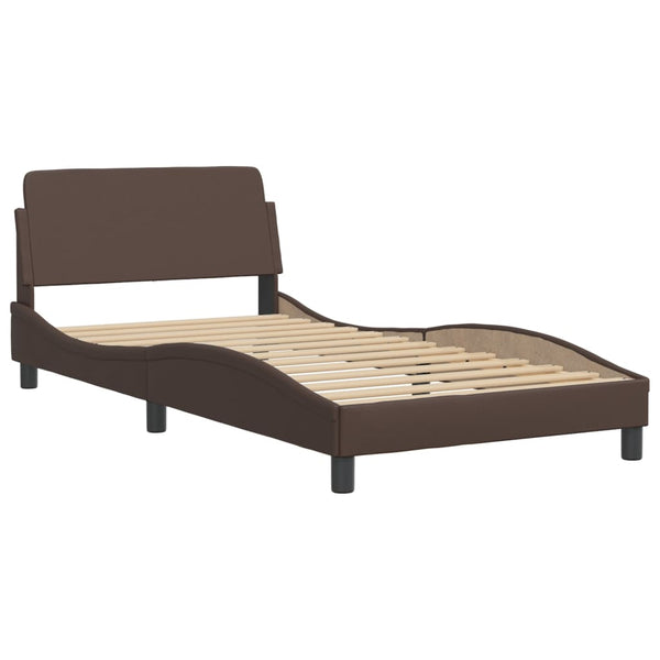 Bett Viana mit Matratze Braun 100x200 cm