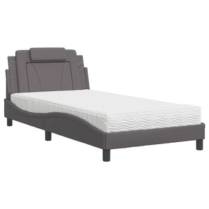 Bett Viana mit Matratze Grau 100x200 cm