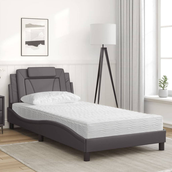 Bett Viana mit Matratze Grau 100x200 cm