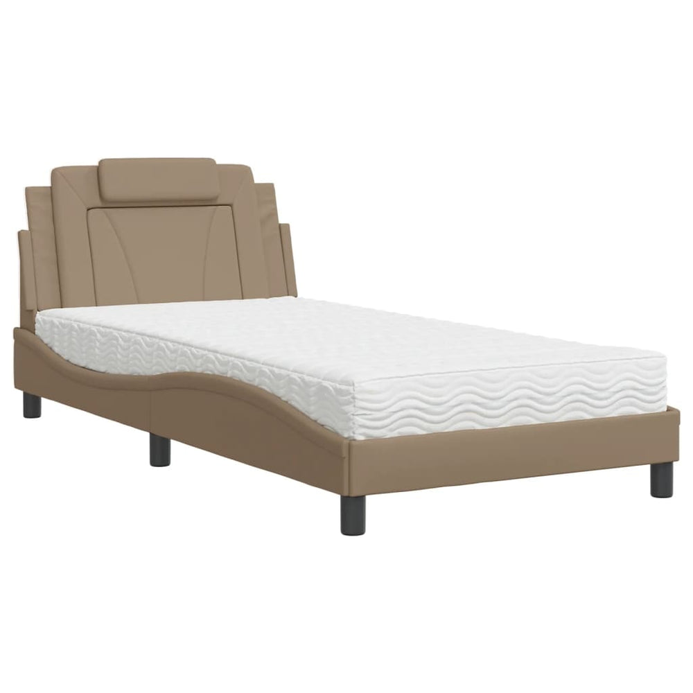 Bett Viana mit Matratze Cappuccino-Braun 100x200 cm