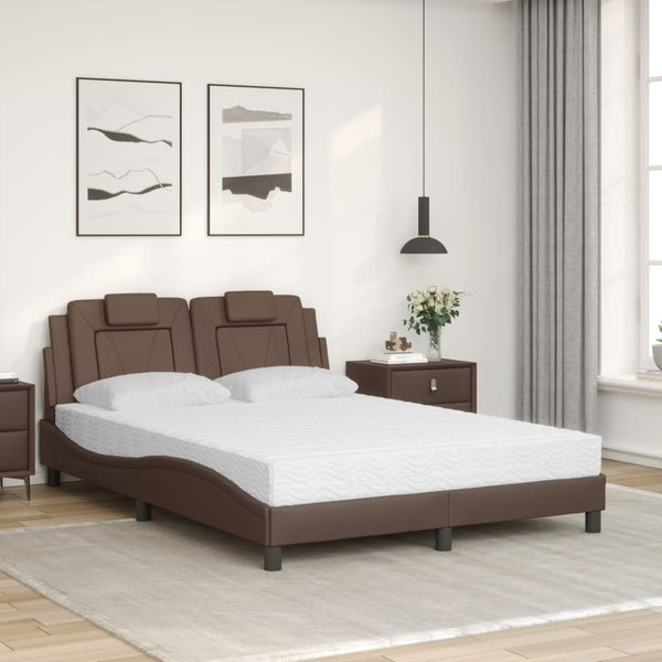 Bett Viana mit Matratze Braun 120x200 cm