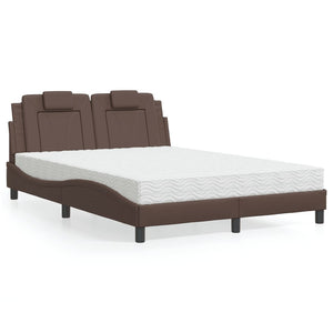 Bett Viana mit Matratze Braun 120x200 cm
