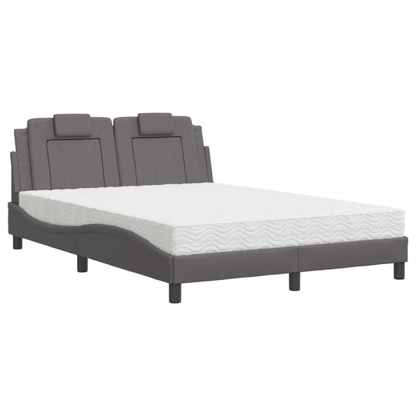 Bett Viana mit Matratze Grau 120x200 cm