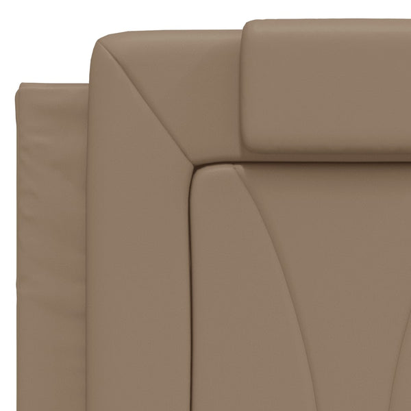 Bett Viana mit Matratze 120x200 cm Cappuccino-Braun