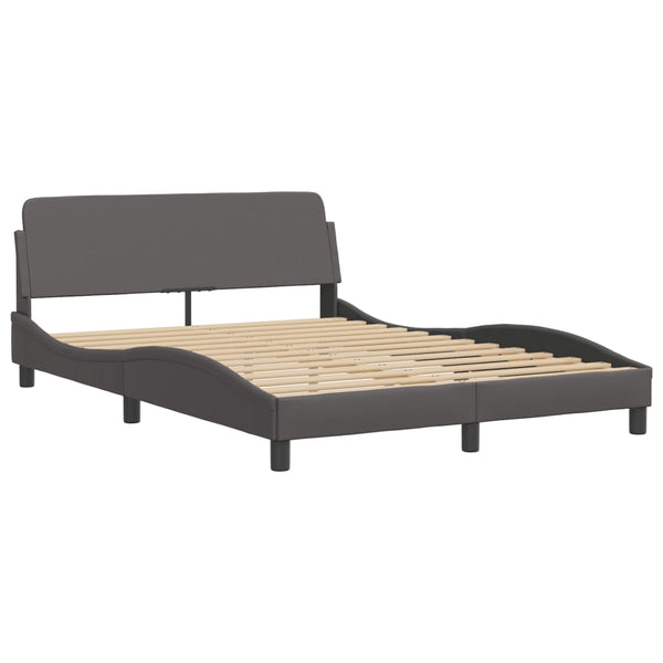 Bett Viana mit Matratze Grau 140x190 cm