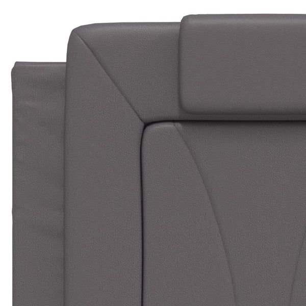 Bett Viana mit Matratze Grau 140x190 cm