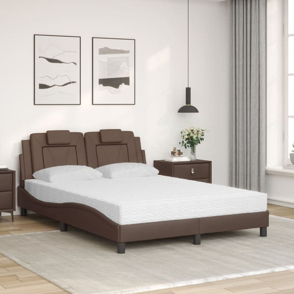 Bett Viana mit Matratze Braun 140x200 cm