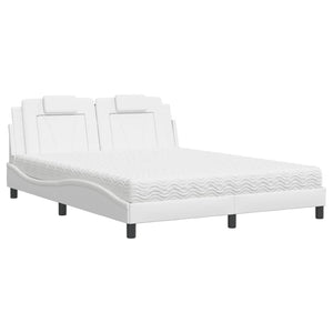 Bett Viana mit Matratze Weiß 160x200 cm