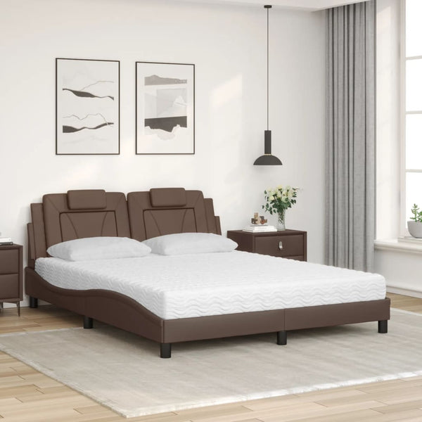 Bett Viana mit Matratze Braun 160x200 cm