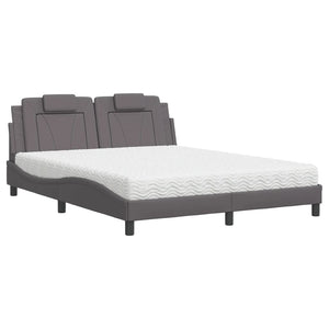 Bett Viana mit Matratze Grau 160x200 cm