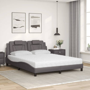 Bett Viana mit Matratze Grau 160x200 cm