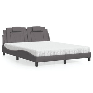 Bett Viana mit Matratze Grau 160x200 cm