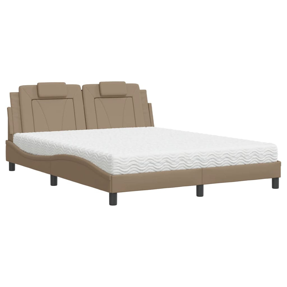 Bett Viana mit Matratze Cappuccino 160x200 cm