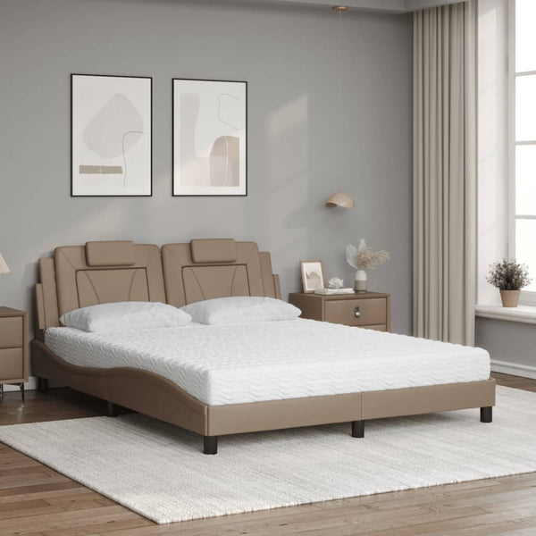 Bett Viana mit Matratze Cappuccino 160x200 cm