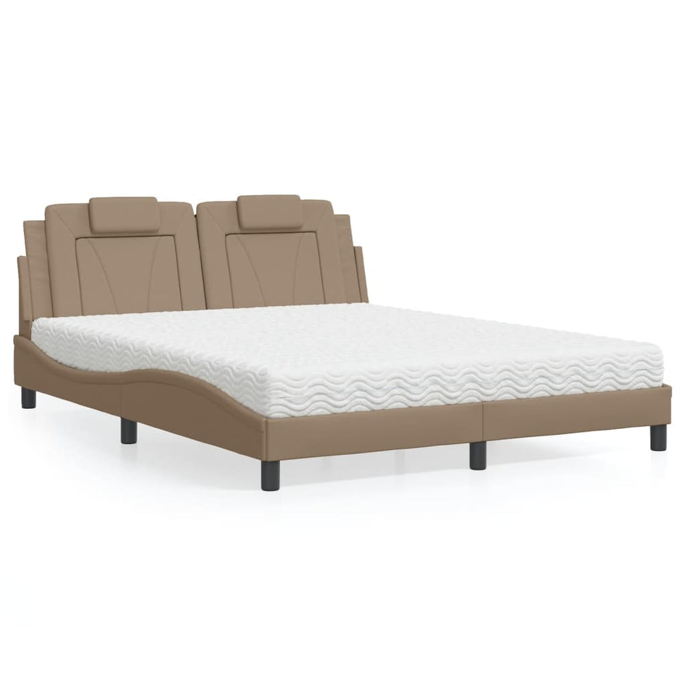 Bett Viana mit Matratze Cappuccino 160x200 cm
