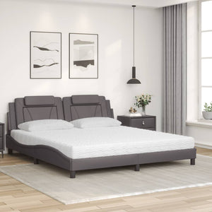 Bett Viana mit Matratze Grau 180x200 cm
