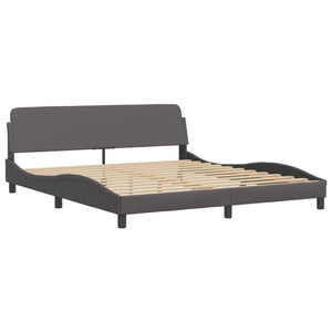 Bett Viana mit Matratze Grau 180x200 cm