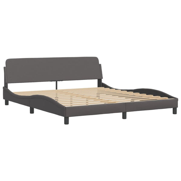 Bett Viana mit Matratze Grau 180x200 cm